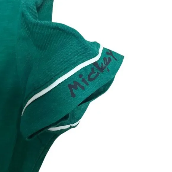 Disney Max Mickey Mouse Basketball T-Shirt Green Sports Graphic Tee Youth 13/14 - Picture 4 of 6